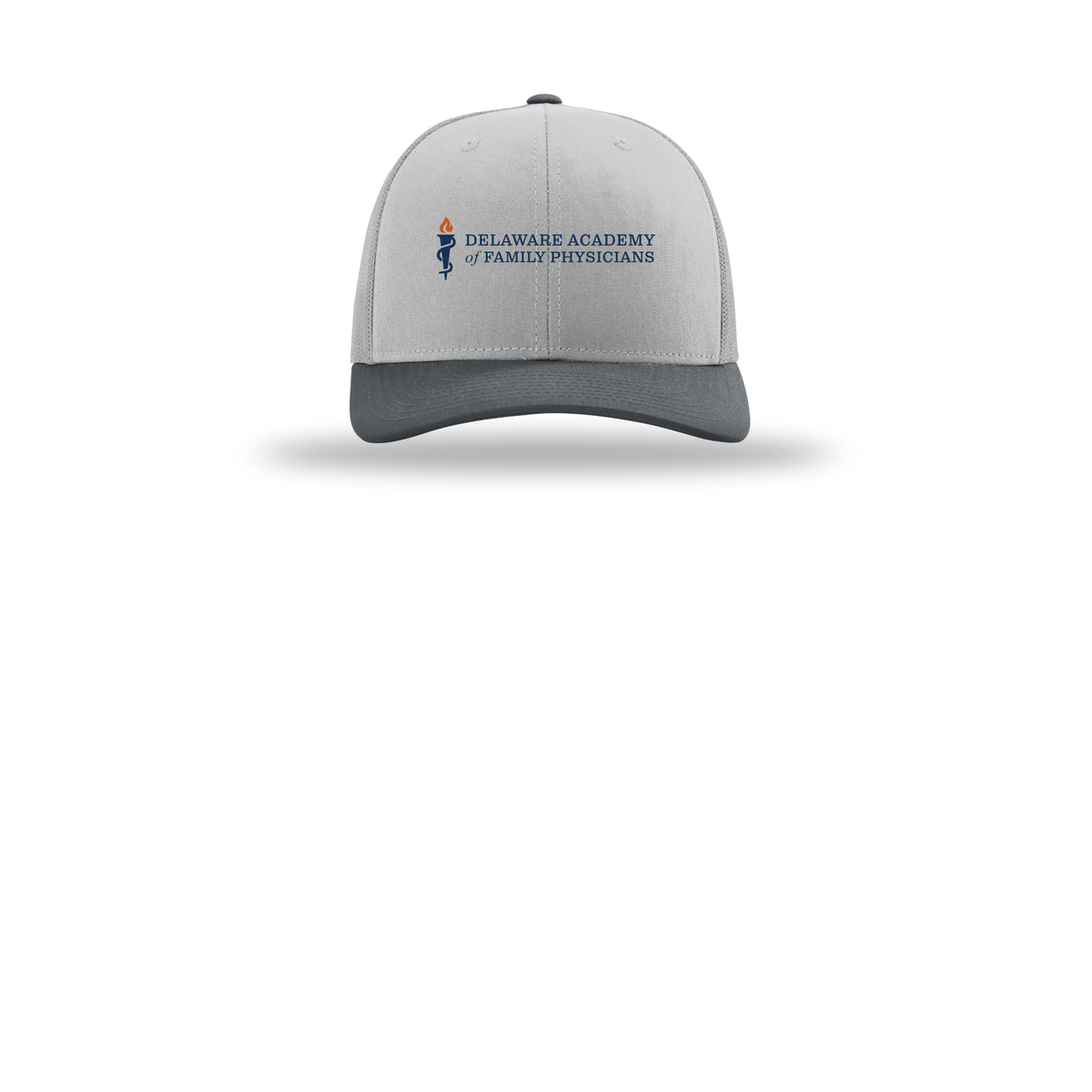 delfamdoc-richardson-trucker-cap-embroidery-capfront-R112-lightgreylightgreygunmetal-flat-front