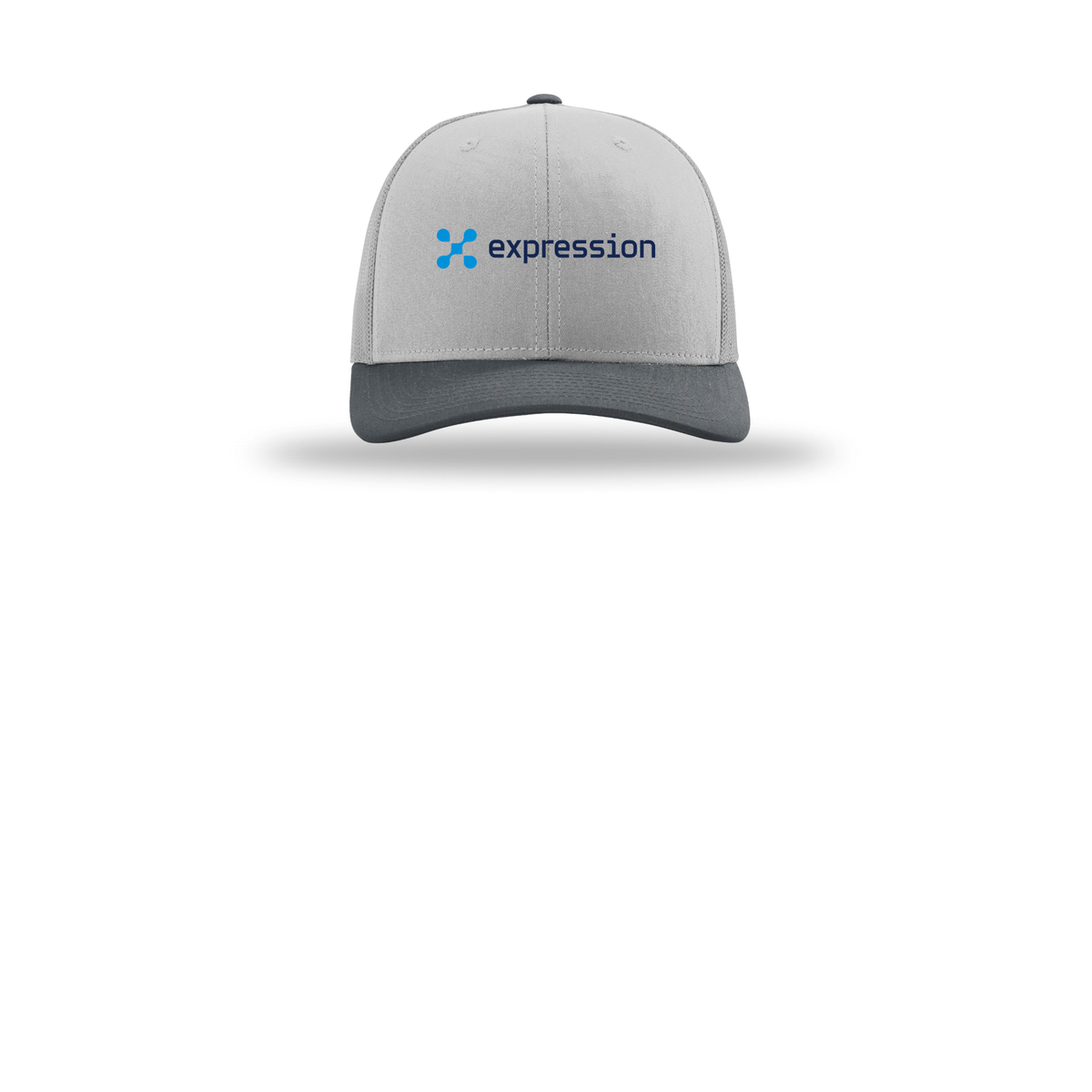 expr-richardson-trucker-cap-embroidery-capfront-R112-lightgreylightgreygunmetal-flat-front