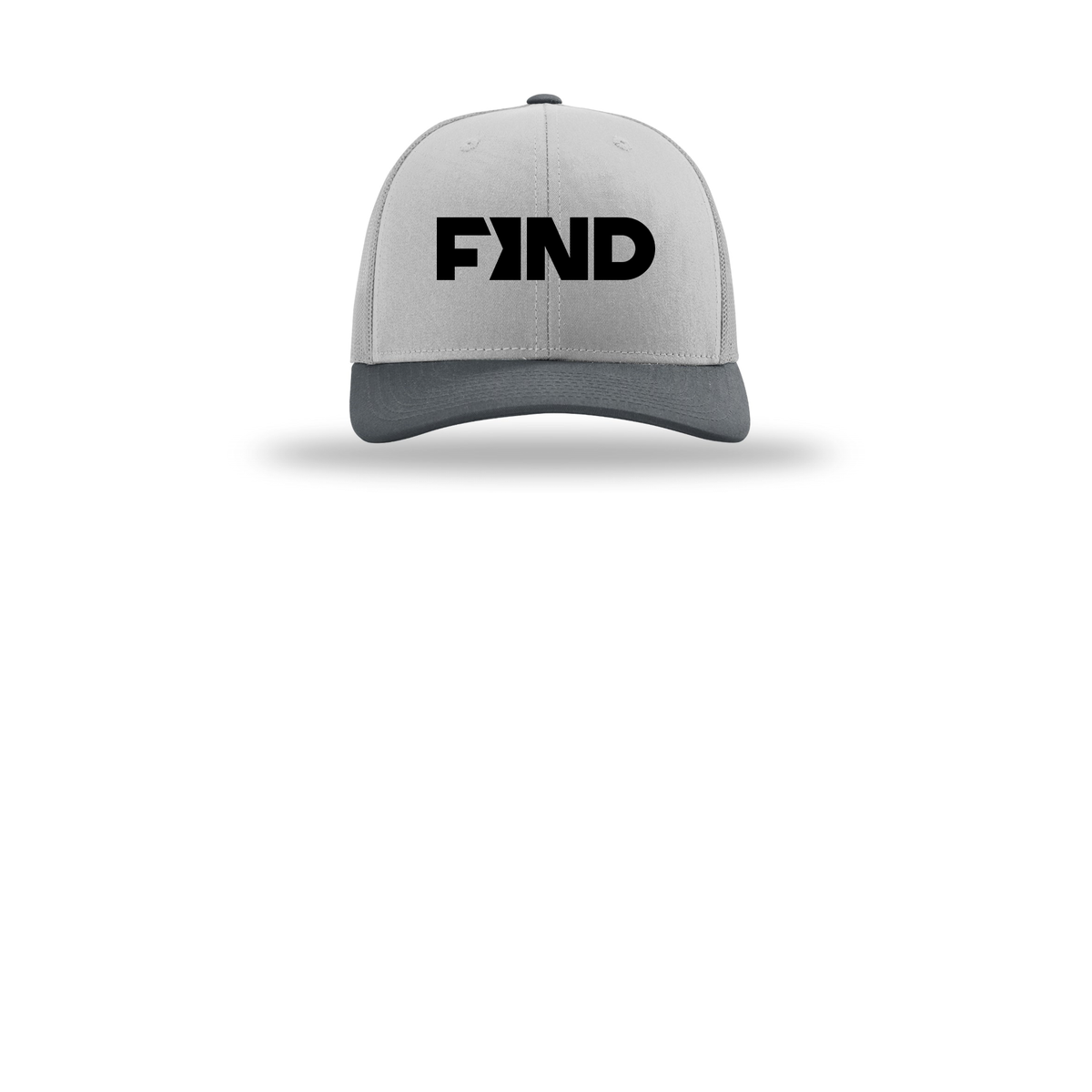 findrealestate-richardson-trucker-cap-embroidery-capfront-R112-lightgreylightgreygunmetal-flat-front