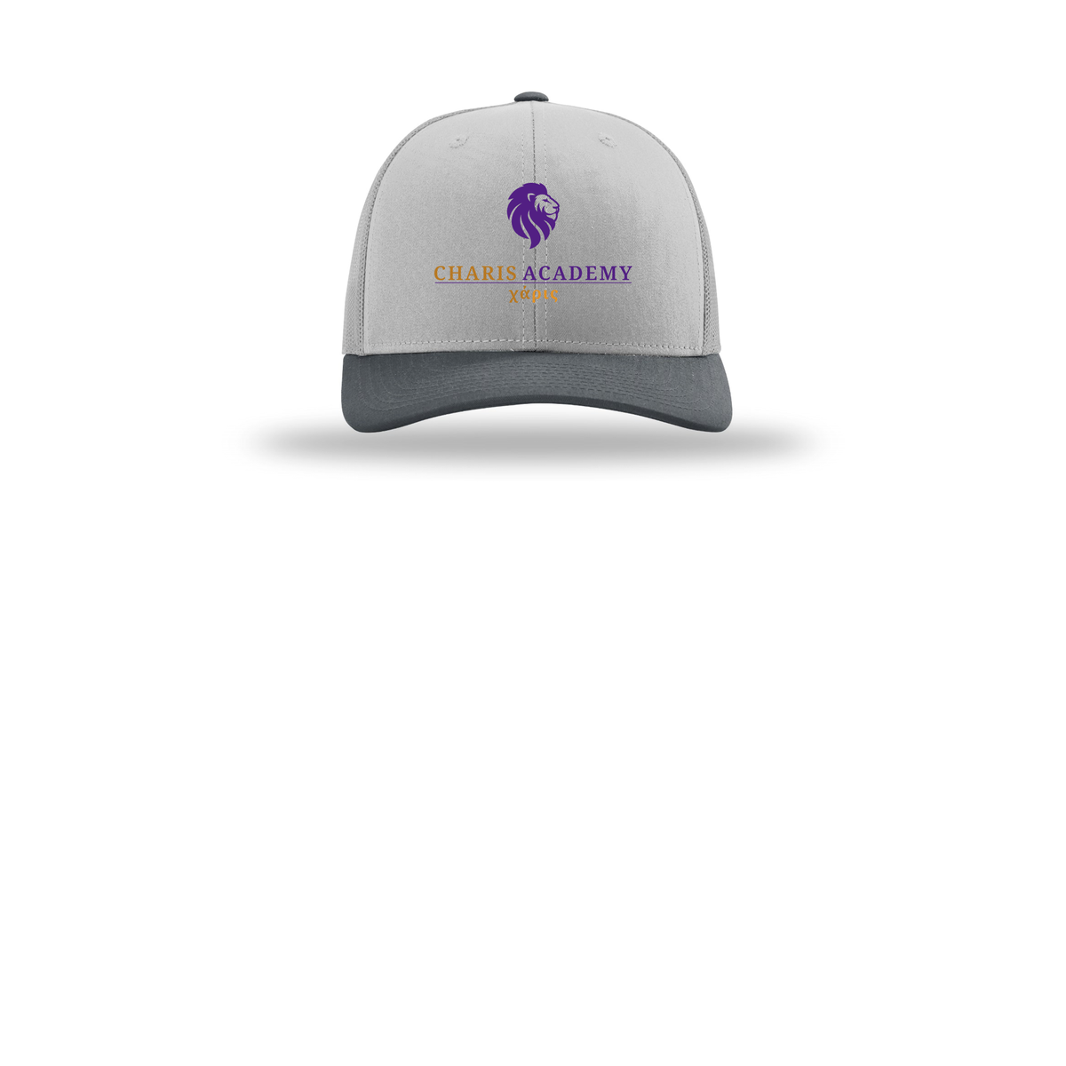 cahazleton-richardson-trucker-cap-embroidery-capfront-R112-lightgreylightgreygunmetal-flat-front