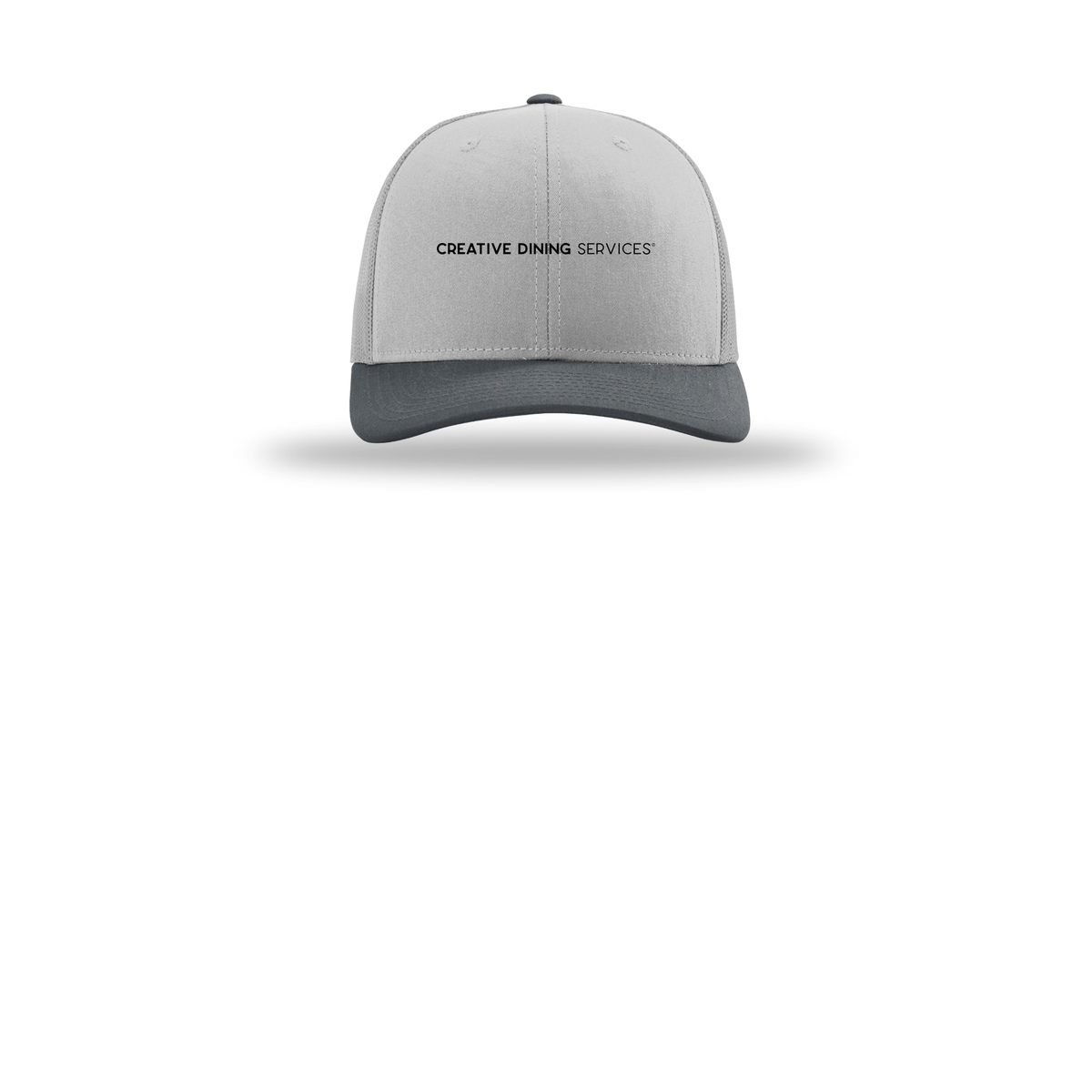 creativedining-richardson-trucker-cap-embroidery-capfront-R112-lightgreylightgreygunmetal-flat-front