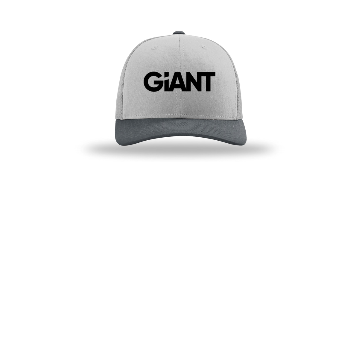giantworldwide-richardson-trucker-cap-embroidery-capfront-R112-lightgreylightgreygunmetal-flat-front