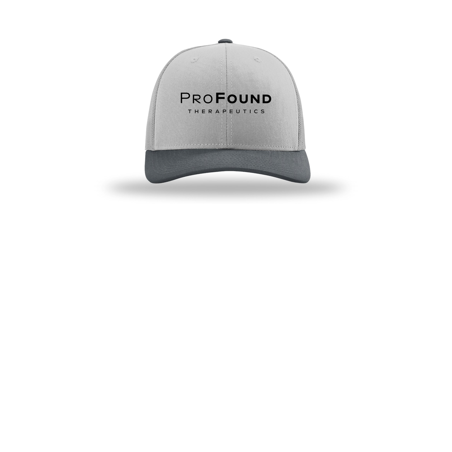 profoundtx-richardson-trucker-cap-embroidery-capfront-R112-lightgreylightgreygunmetal-flat-front