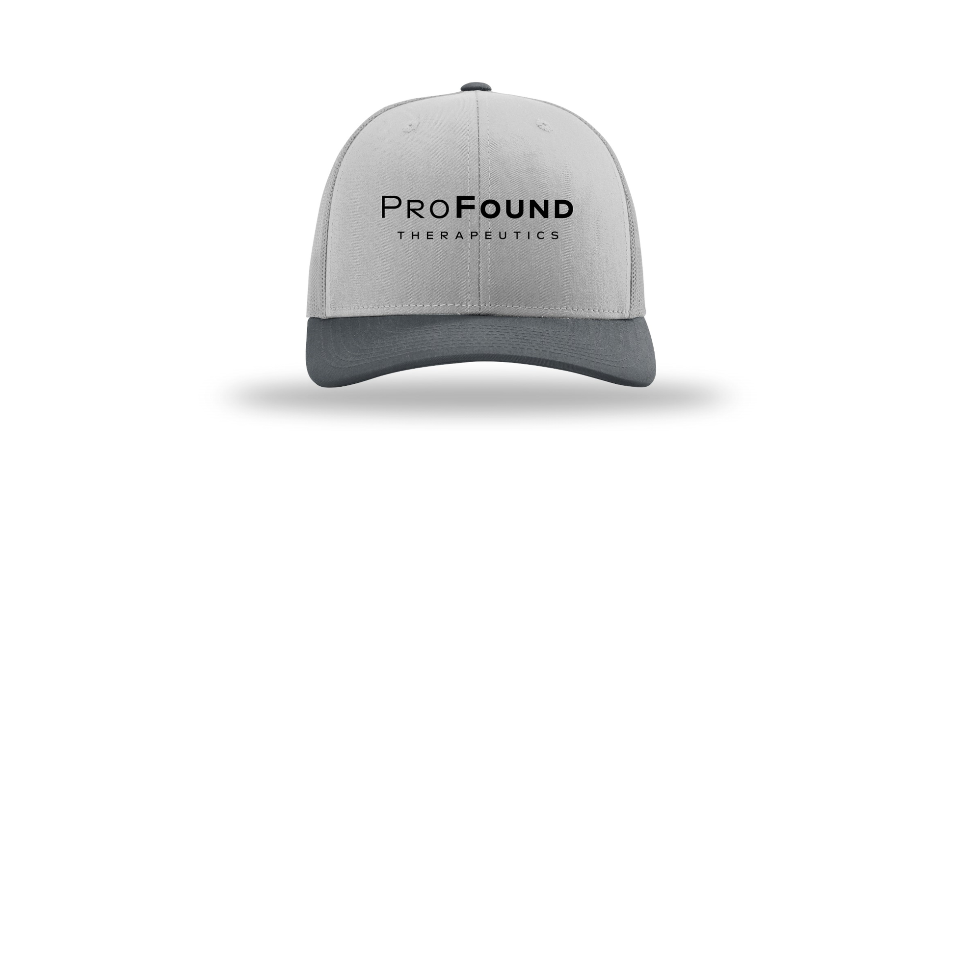 profoundtx-richardson-trucker-cap-embroidery-capfront-R112-lightgreylightgreygunmetal-flat-front