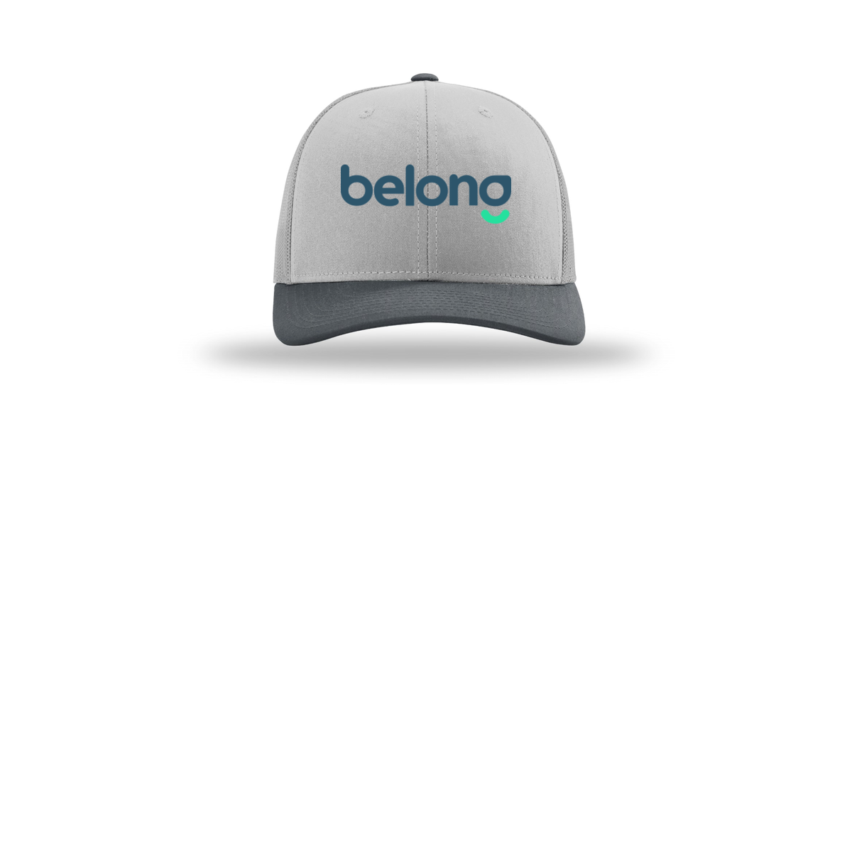 belonghome-richardson-trucker-cap-embroidery-capfront-R112-lightgreylightgreygunmetal-flat-front