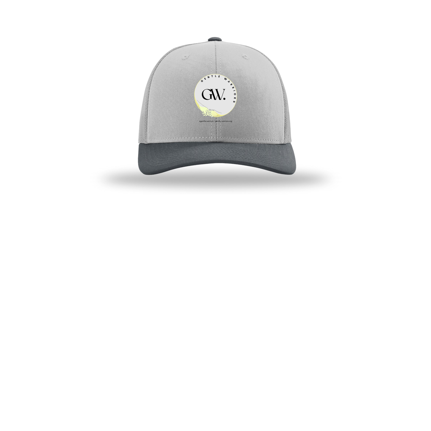 gentle-warriors-richardson-trucker-cap-embroidery-capfront-R112-lightgreylightgreygunmetal-flat-front