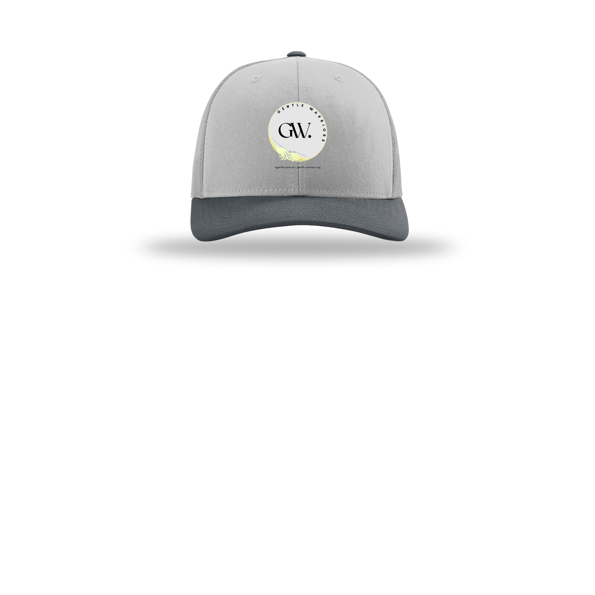 gentle-warriors-richardson-trucker-cap-embroidery-capfront-R112-lightgreylightgreygunmetal-flat-front