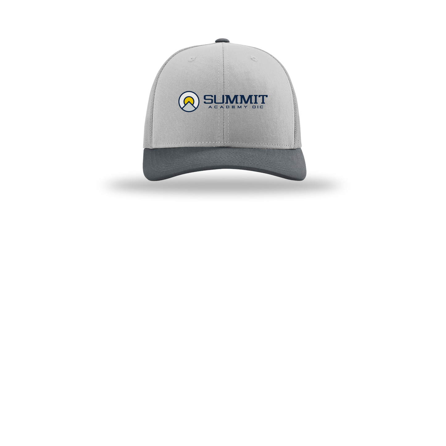 saoic-richardson-trucker-cap-embroidery-capfront-R112-lightgreylightgreygunmetal-flat-front