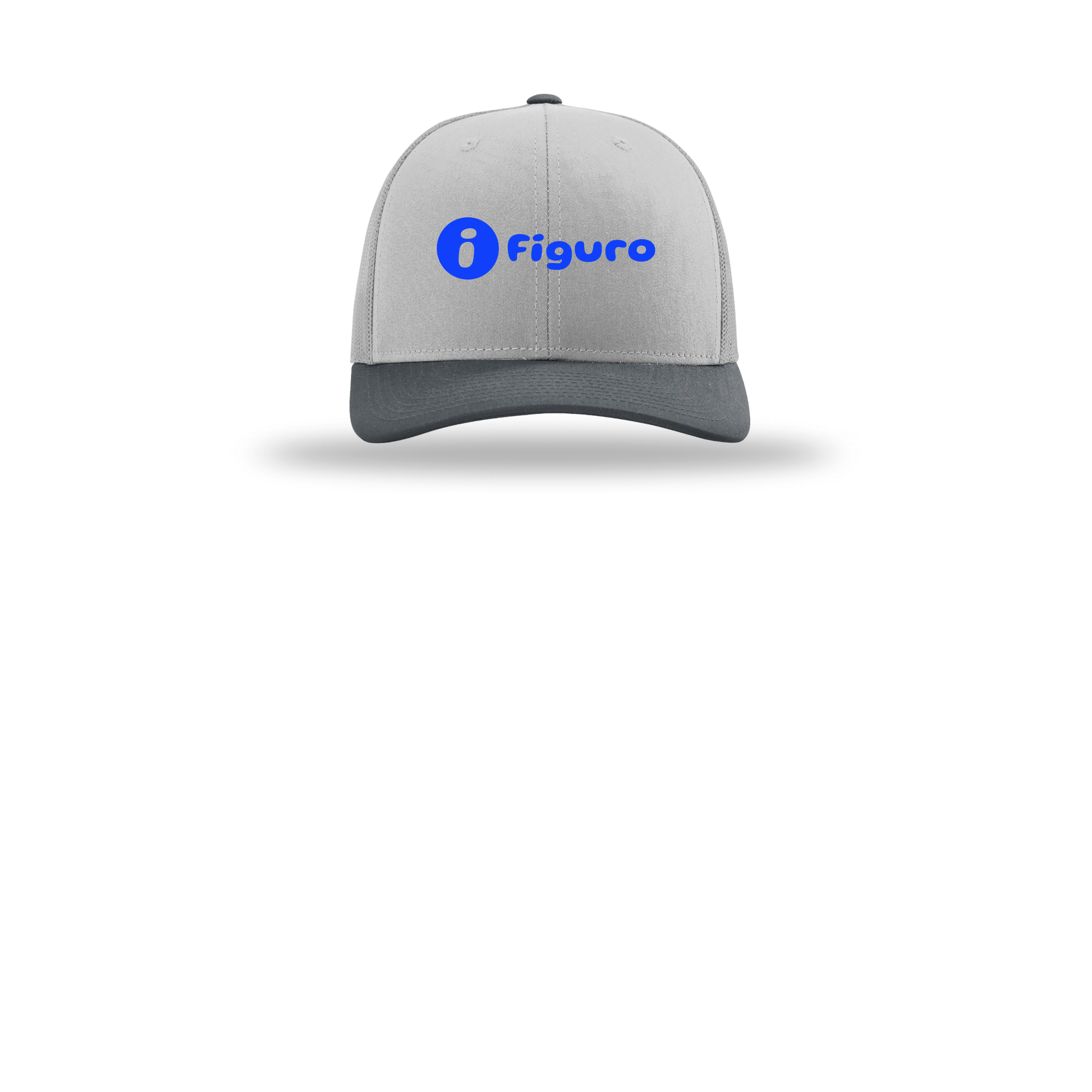 getfiguro-richardson-trucker-cap-embroidery-capfront-R112-lightgreylightgreygunmetal-flat-front