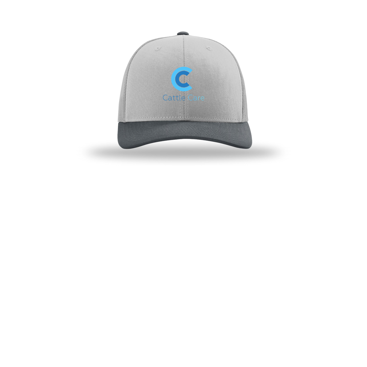 cattle-care-richardson-trucker-cap-embroidery-capfront-R112-lightgreylightgreygunmetal-flat-front