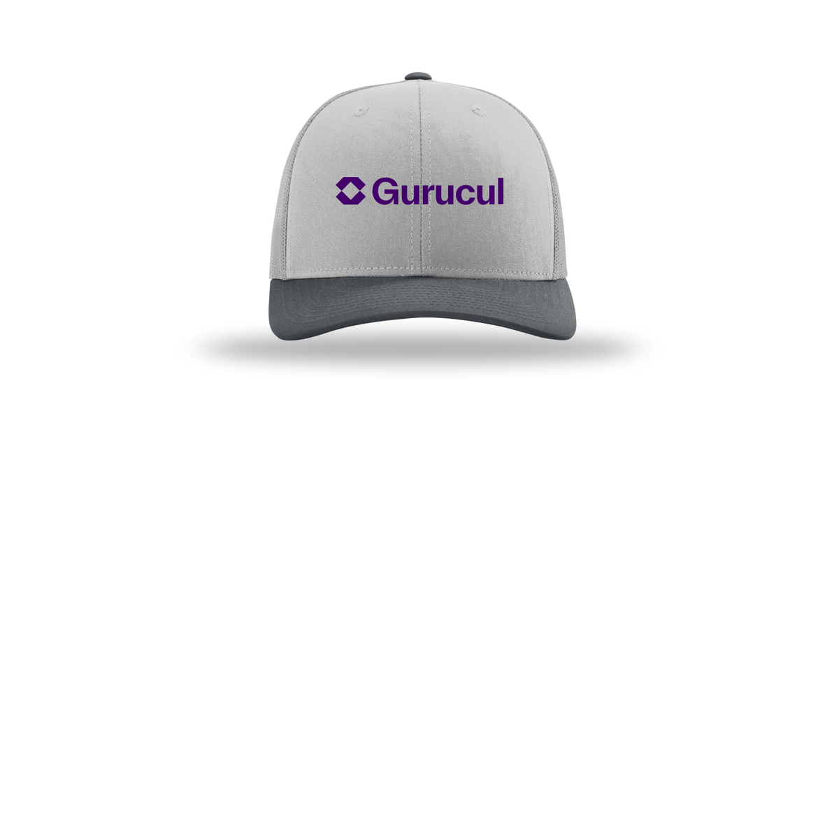 gurucul-richardson-trucker-cap-embroidery-capfront-R112-lightgreylightgreygunmetal-flat-front