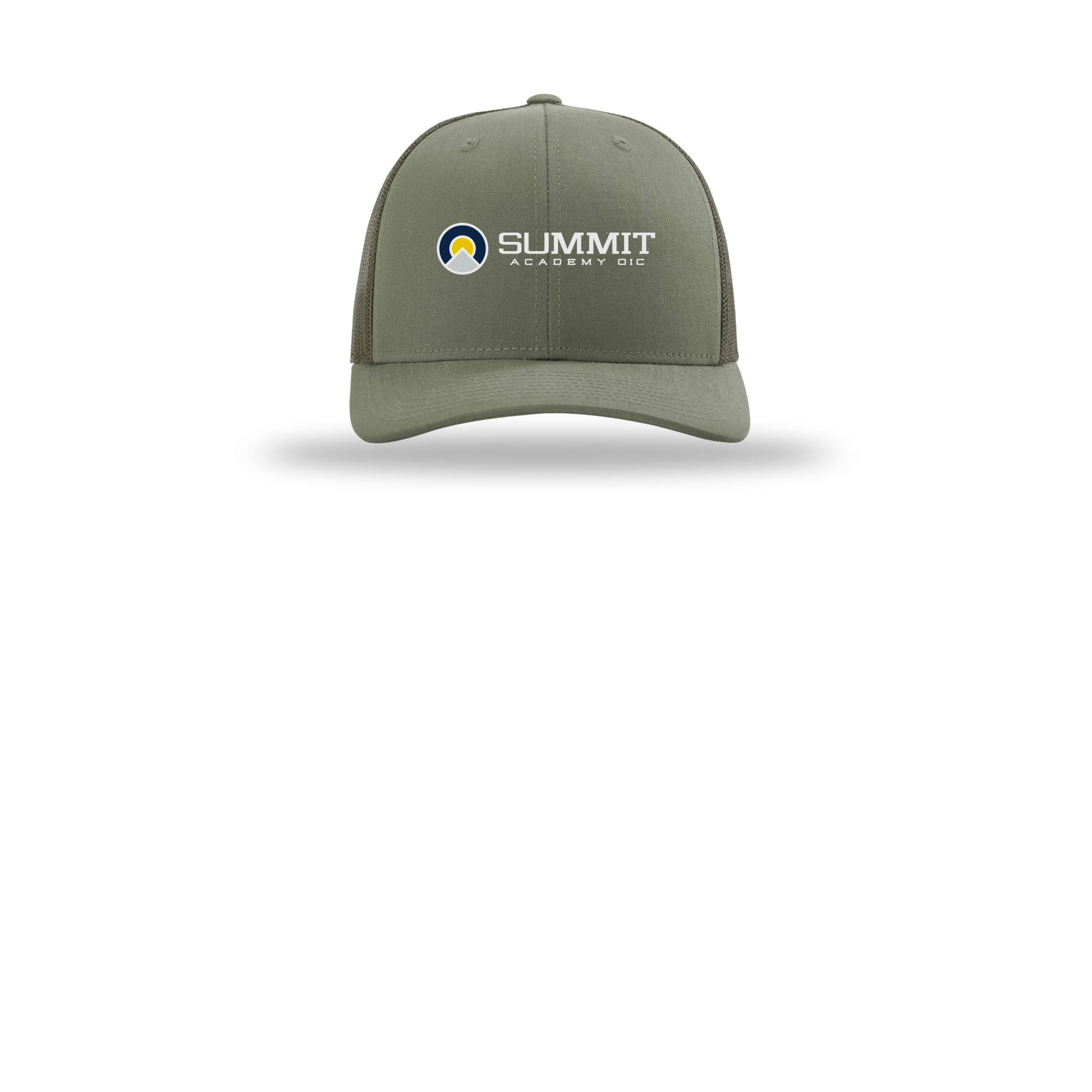 saoic-richardson-trucker-cap-embroidery-capfront-R112-loden-flat-front