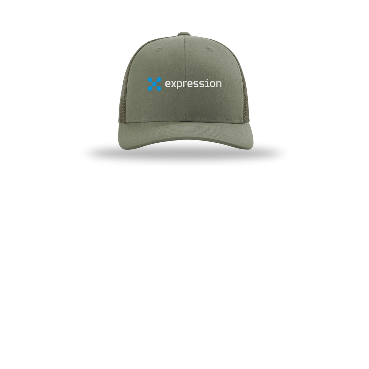 expr-richardson-trucker-cap-embroidery-capfront-R112-loden-flat-front