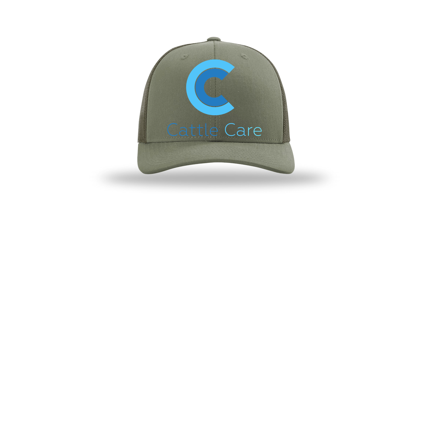 cattle-care-richardson-trucker-cap-embroidery-capfront-R112-loden-flat-front