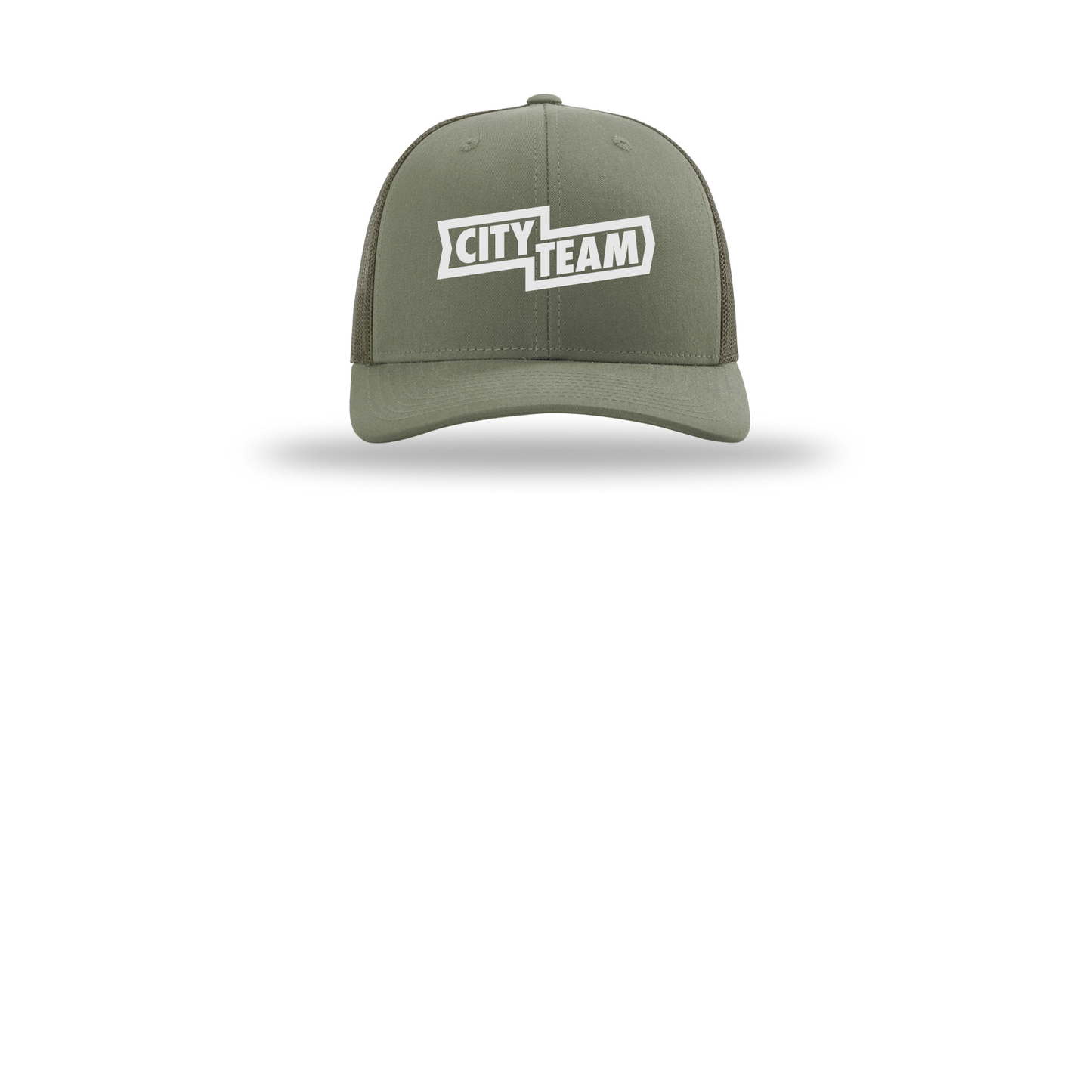 cityteam-richardson-trucker-cap-embroidery-capfront-R112-loden-flat-front