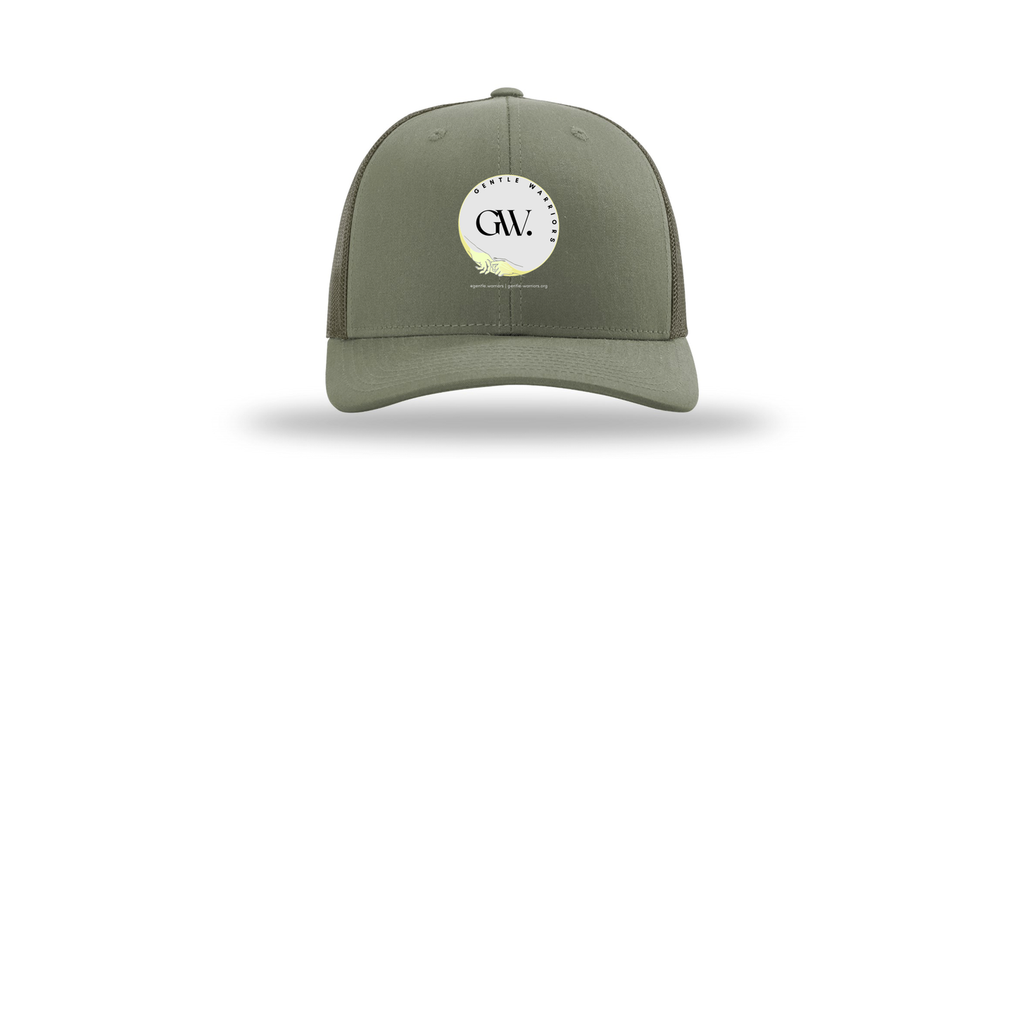 gentle-warriors-richardson-trucker-cap-embroidery-capfront-R112-loden-flat-front