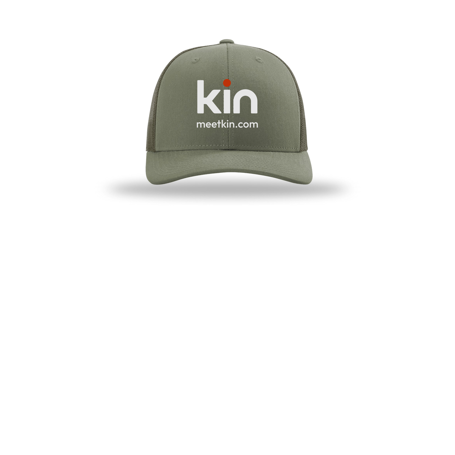 kin-richardson-trucker-cap-embroidery-capfront-R112-loden-flat-front