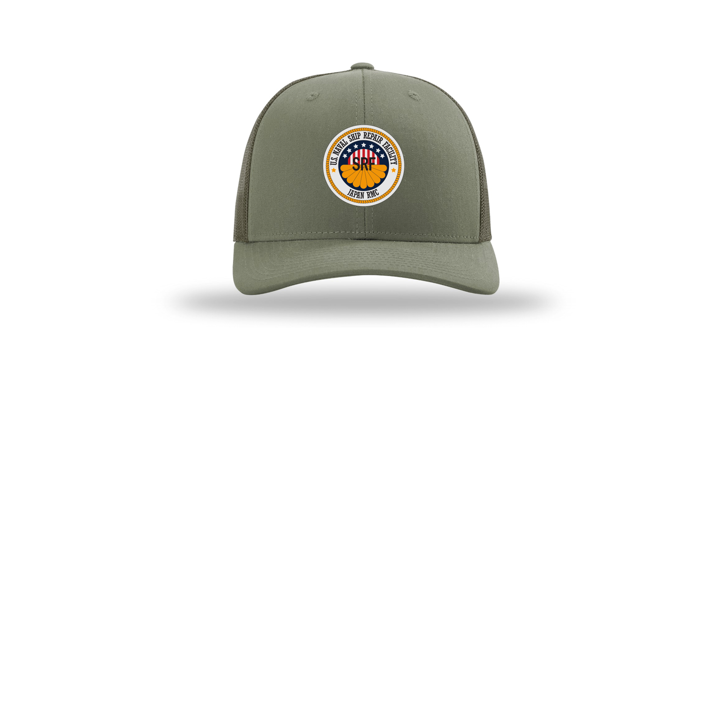 srf-jrmc-richardson-trucker-cap-embroidery-capfront-R112-loden-flat-front