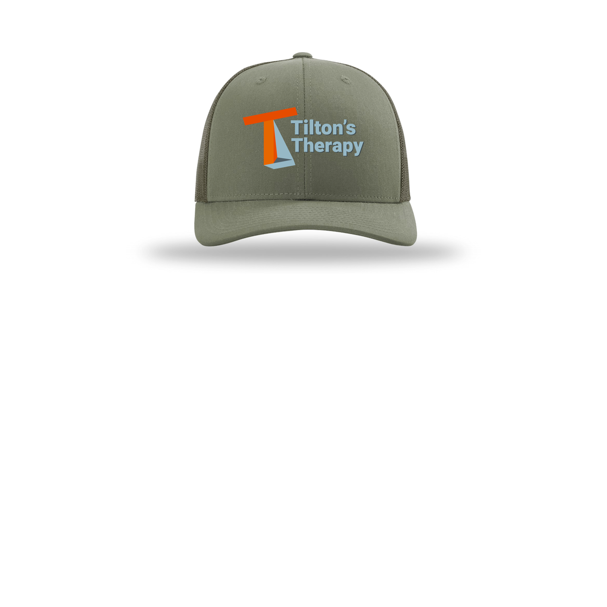 tiltonstherapy-richardson-trucker-cap-embroidery-capfront-R112-loden-flat-front