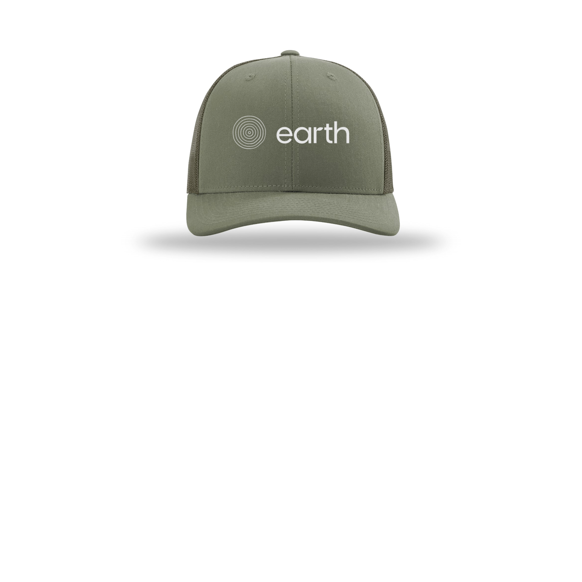earthfuneral-richardson-trucker-cap-embroidery-capfront-R112-loden-flat-front