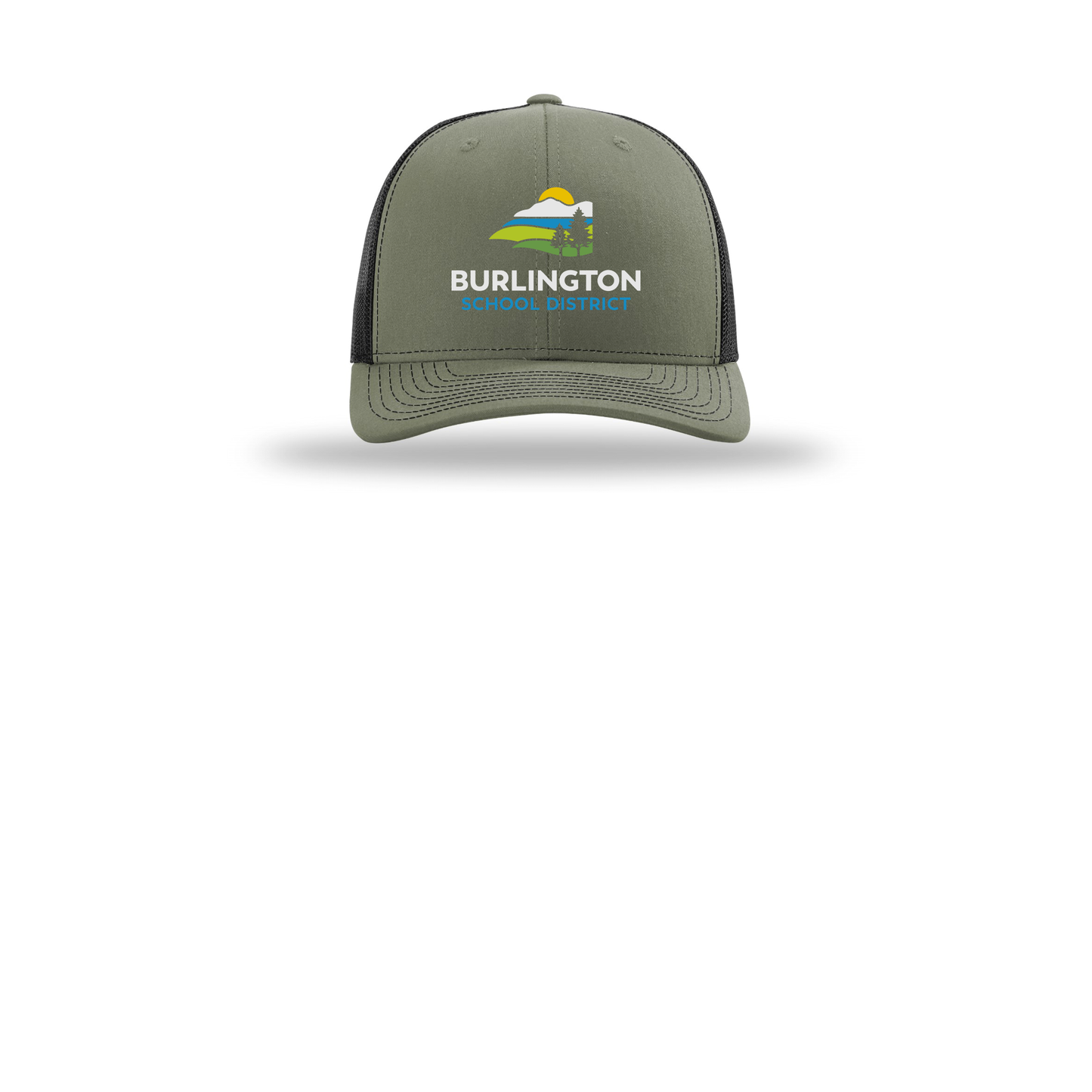 bsdvt-richardson-trucker-cap-embroidery-capfront-R112-lodenblack-flat-front