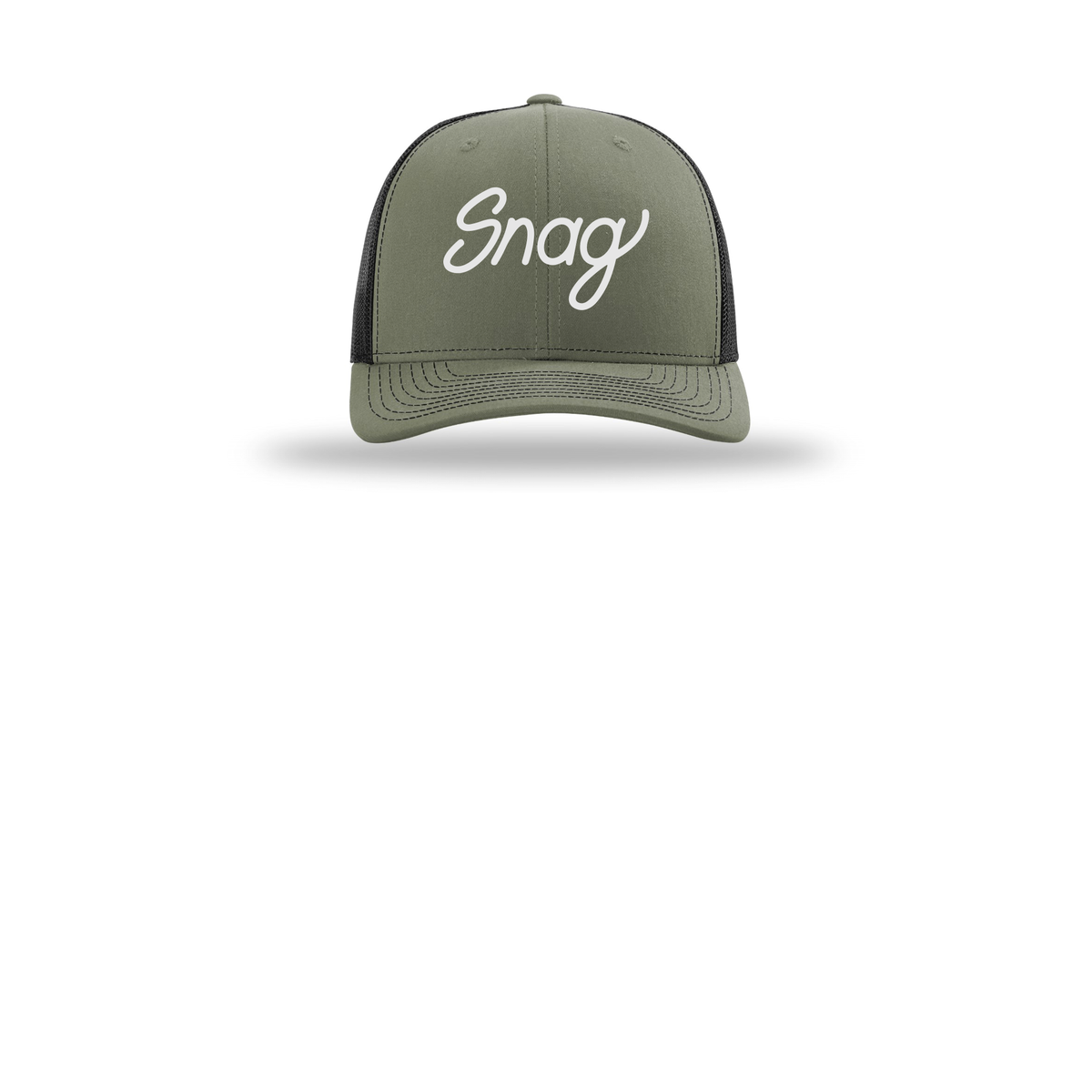 snagdelivery-richardson-trucker-cap-embroidery-capfront-R112-lodenblack-flat-front