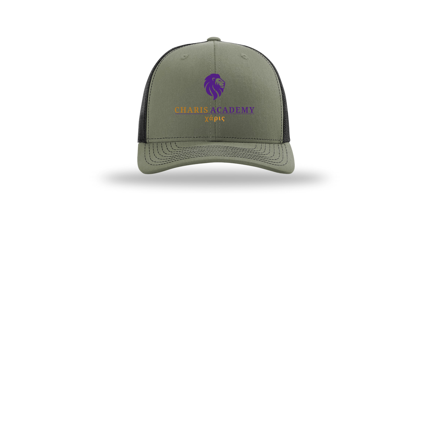 cahazleton-richardson-trucker-cap-embroidery-capfront-R112-lodenblack-flat-front