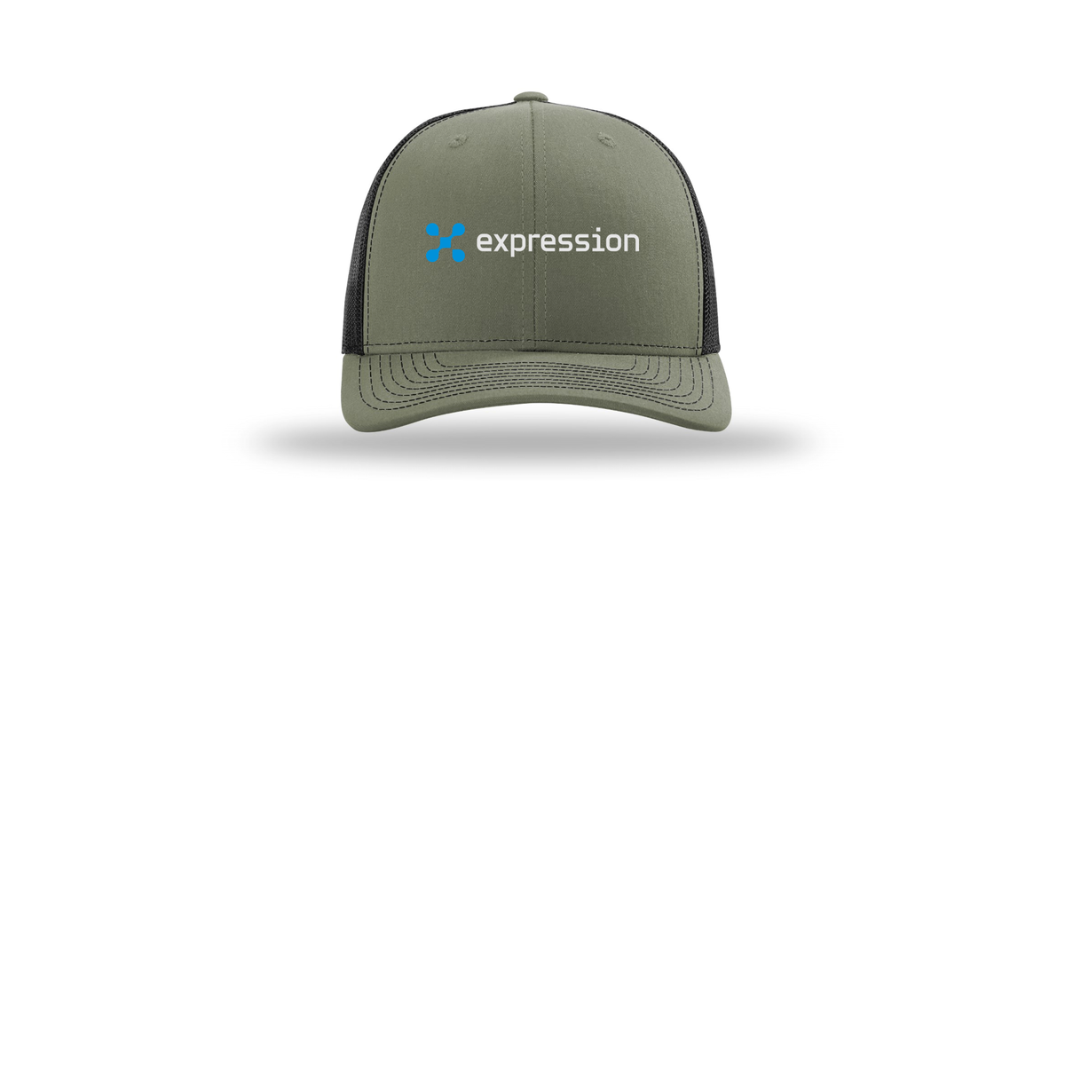 expr-richardson-trucker-cap-embroidery-capfront-R112-lodenblack-flat-front