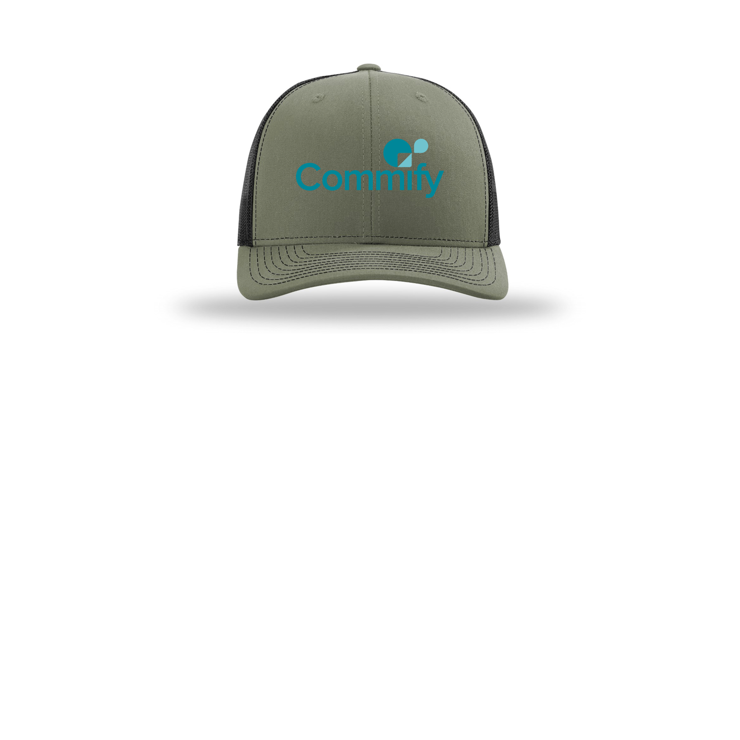 commify-richardson-trucker-cap-embroidery-capfront-R112-lodenblack-flat-front