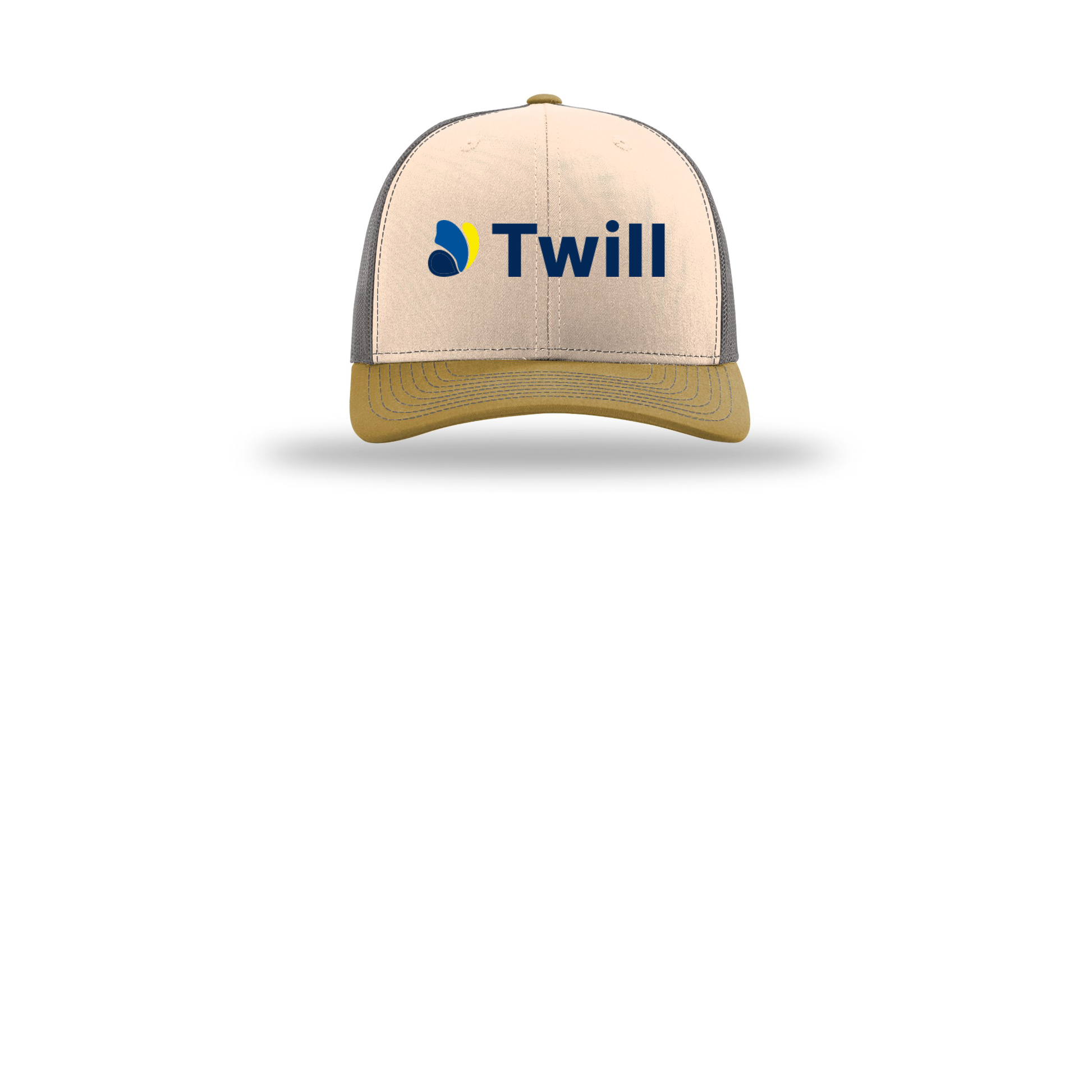 withtwill-richardson-trucker-cap-embroidery-capfront-R112-minkbeigecharcoalambergold-flat-front