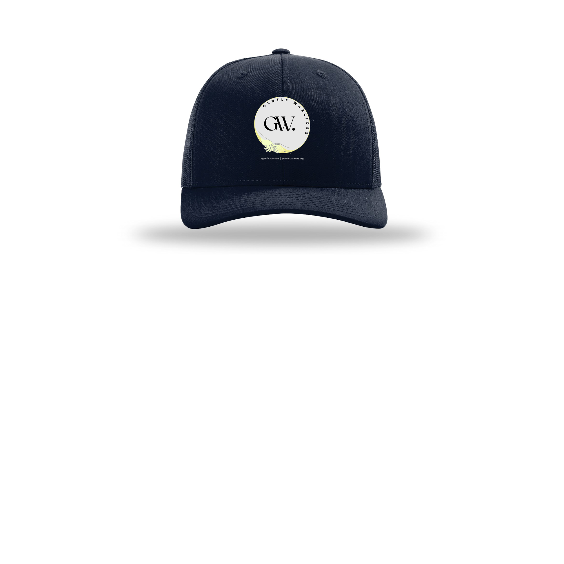 gentle-warriors-richardson-trucker-cap-embroidery-capfront-R112-navy-flat-front