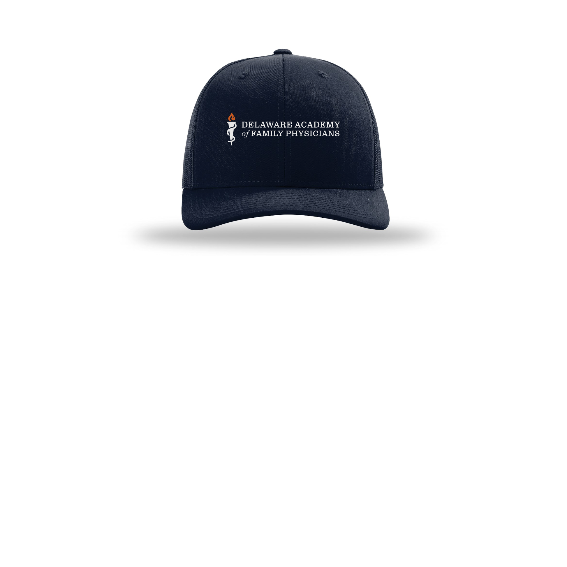 delfamdoc-richardson-trucker-cap-embroidery-capfront-R112-navy-flat-front
