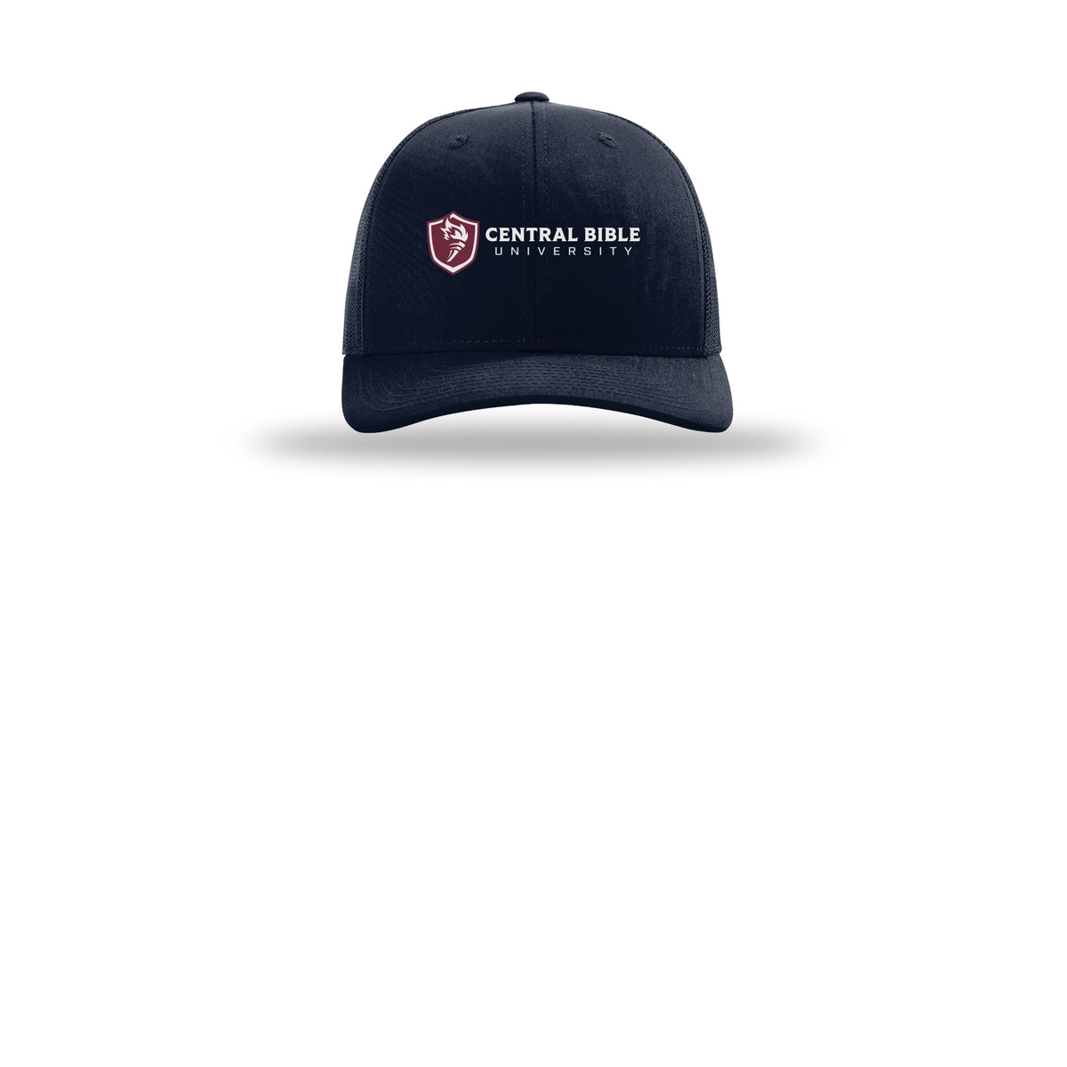 centralbible-richardson-trucker-cap-embroidery-capfront-R112-navy-flat-front