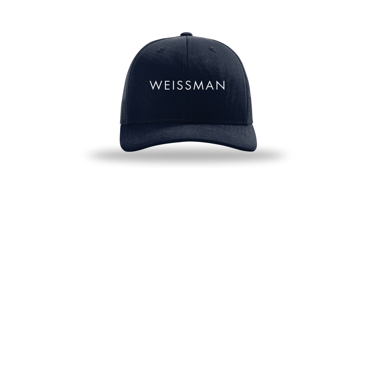 weissmans-richardson-trucker-cap-embroidery-capfront-R112-navy-flat-front
