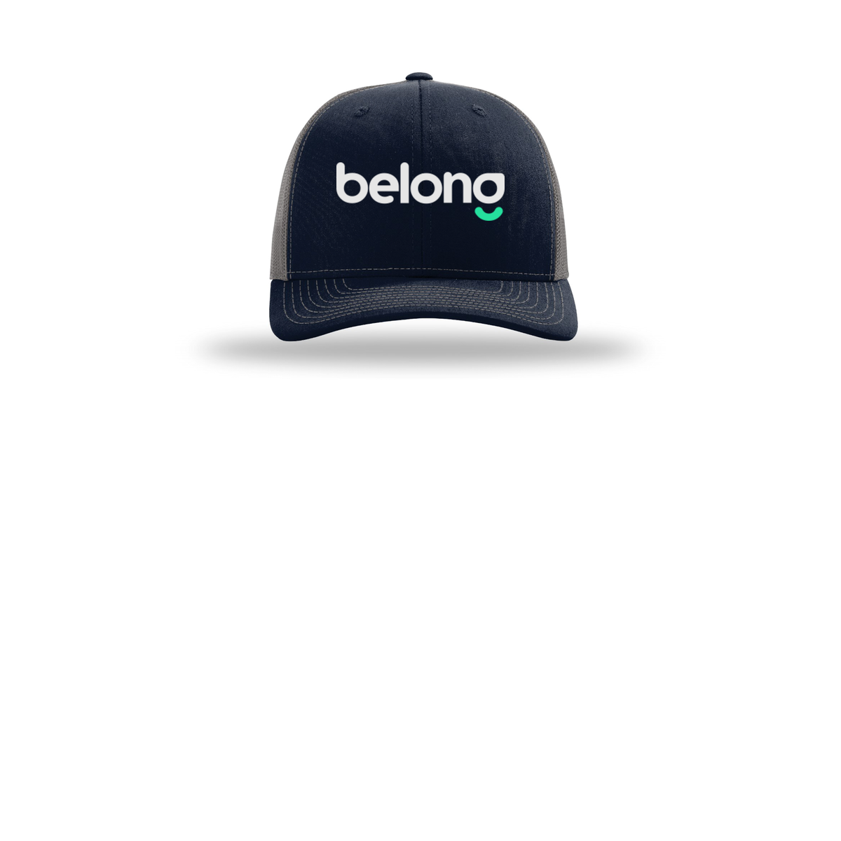belonghome-richardson-trucker-cap-embroidery-capfront-R112-navycharcoal-flat-front