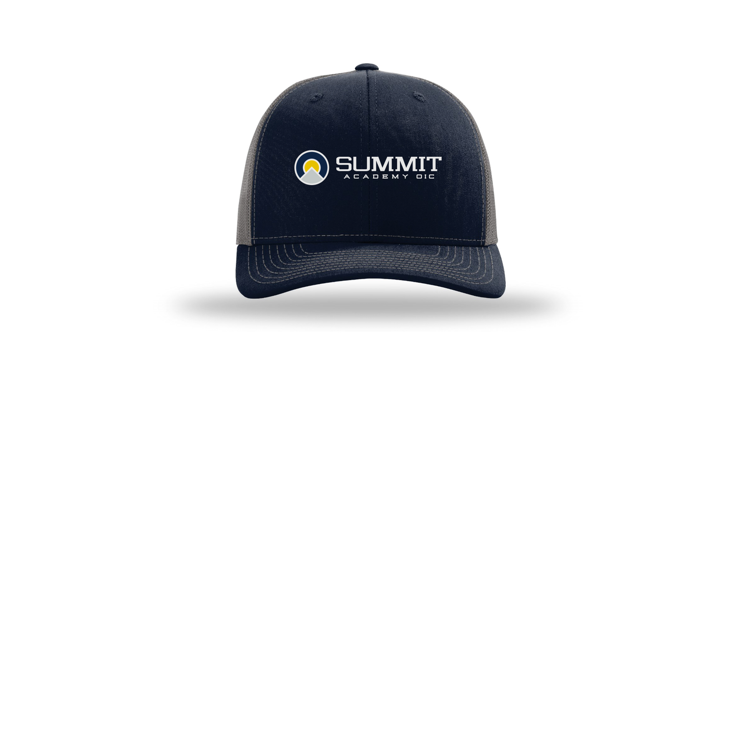 saoic-richardson-trucker-cap-embroidery-capfront-R112-navycharcoal-flat-front