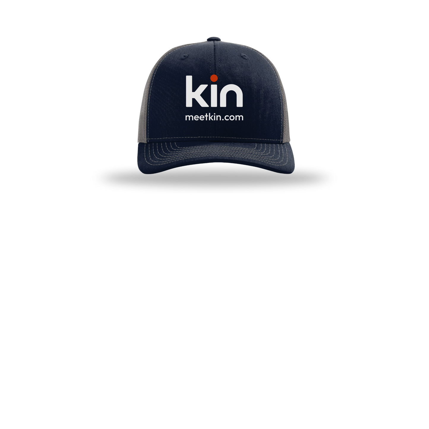 kin-richardson-trucker-cap-embroidery-capfront-R112-navycharcoal-flat-front