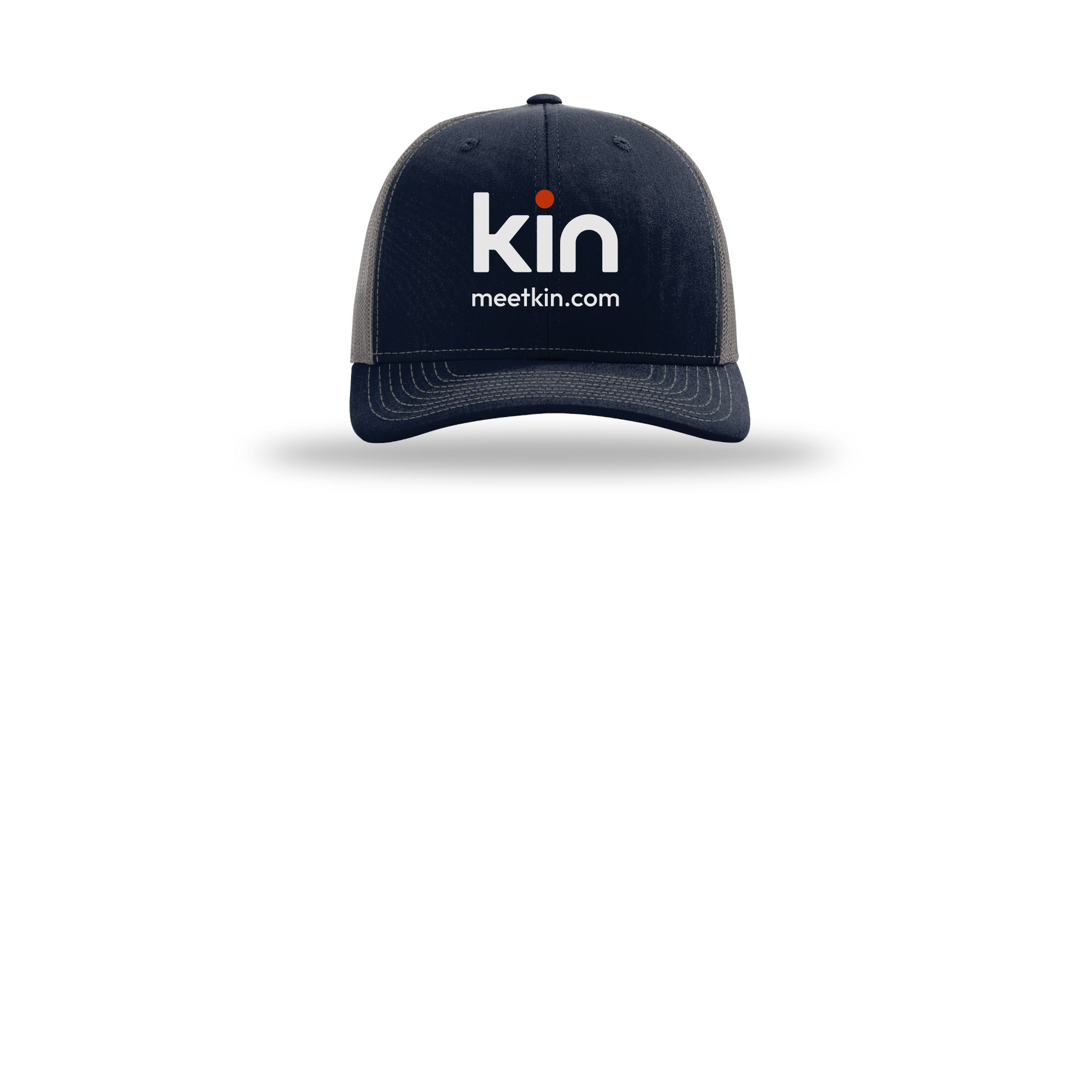 kin-richardson-trucker-cap-embroidery-capfront-R112-navycharcoal-flat-front
