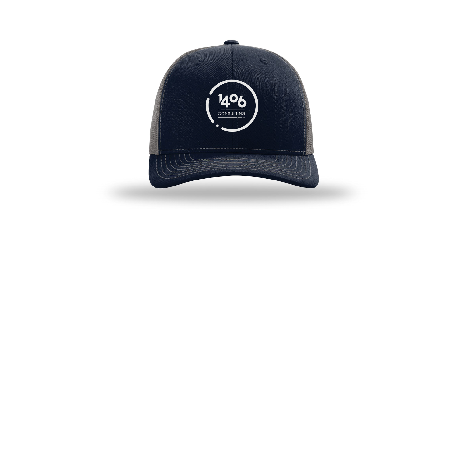 1406consulting-richardson-trucker-cap-embroidery-capfront-R112-navycharcoal-flat-front