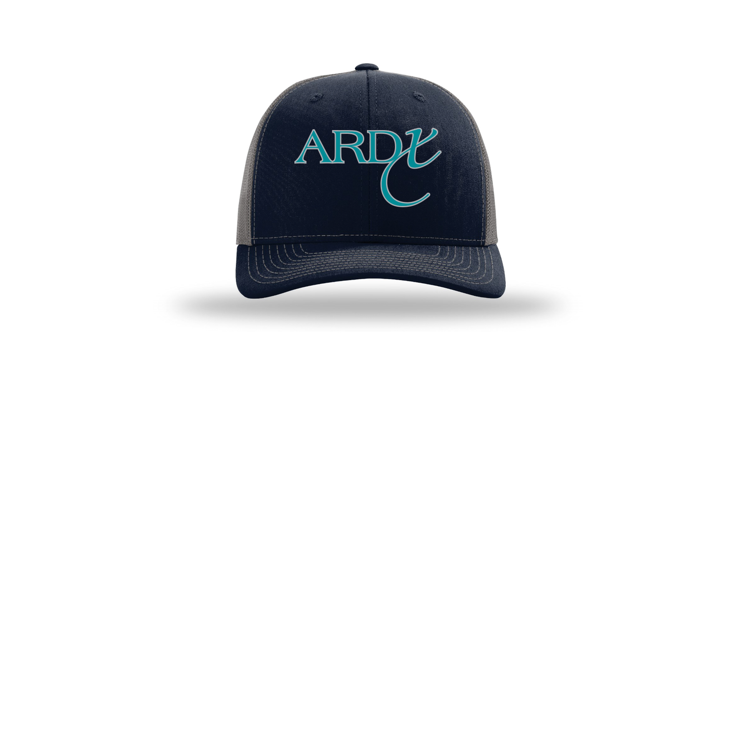 ardx-richardson-trucker-cap-embroidery-capfront-R112-navycharcoal-flat-front