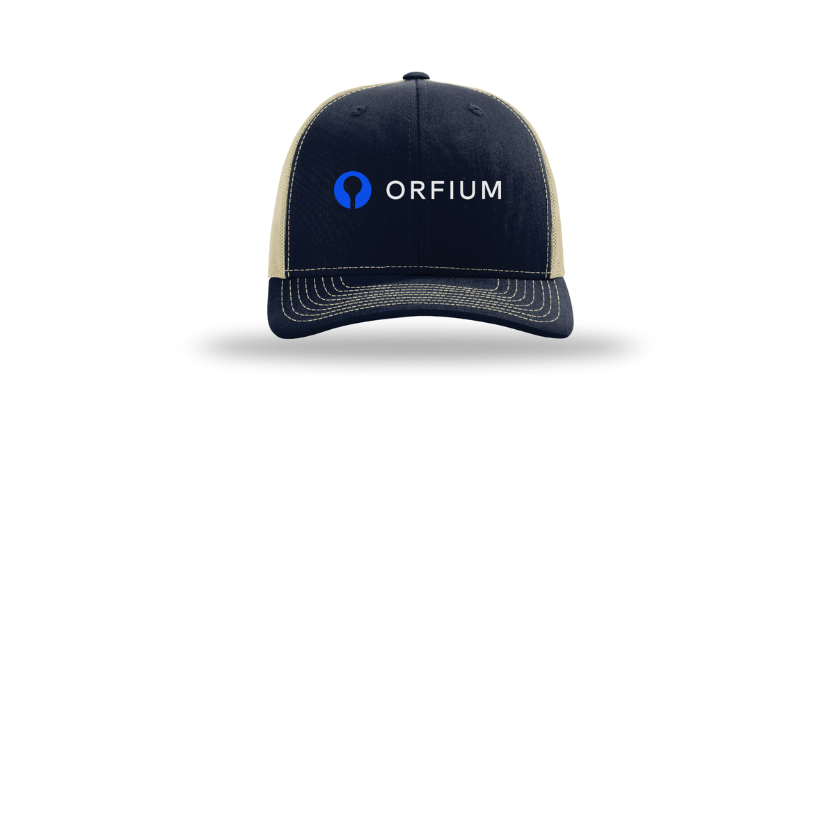 orfium-richardson-trucker-cap-embroidery-capfront-R112-navykhaki-flat-front