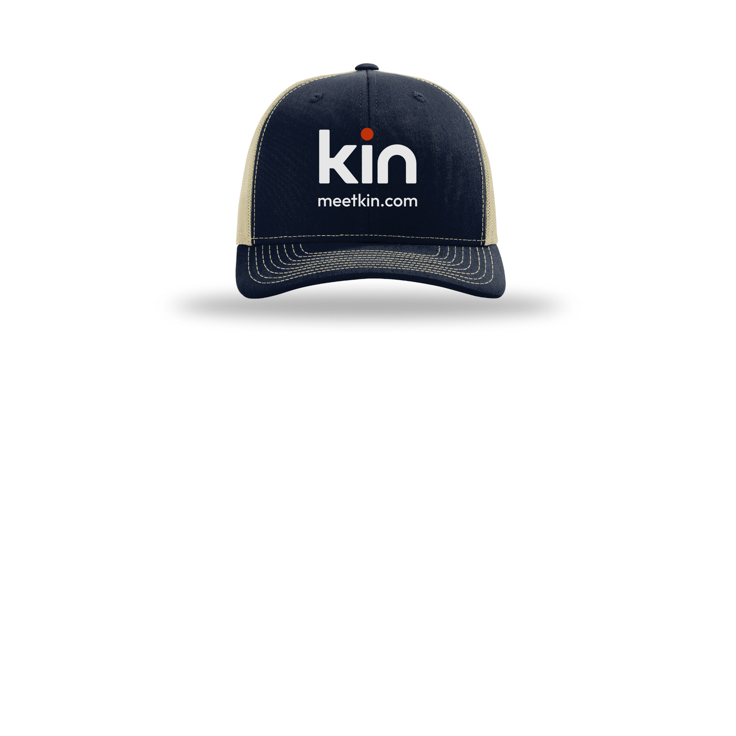 kin-richardson-trucker-cap-embroidery-capfront-R112-navykhaki-flat-front