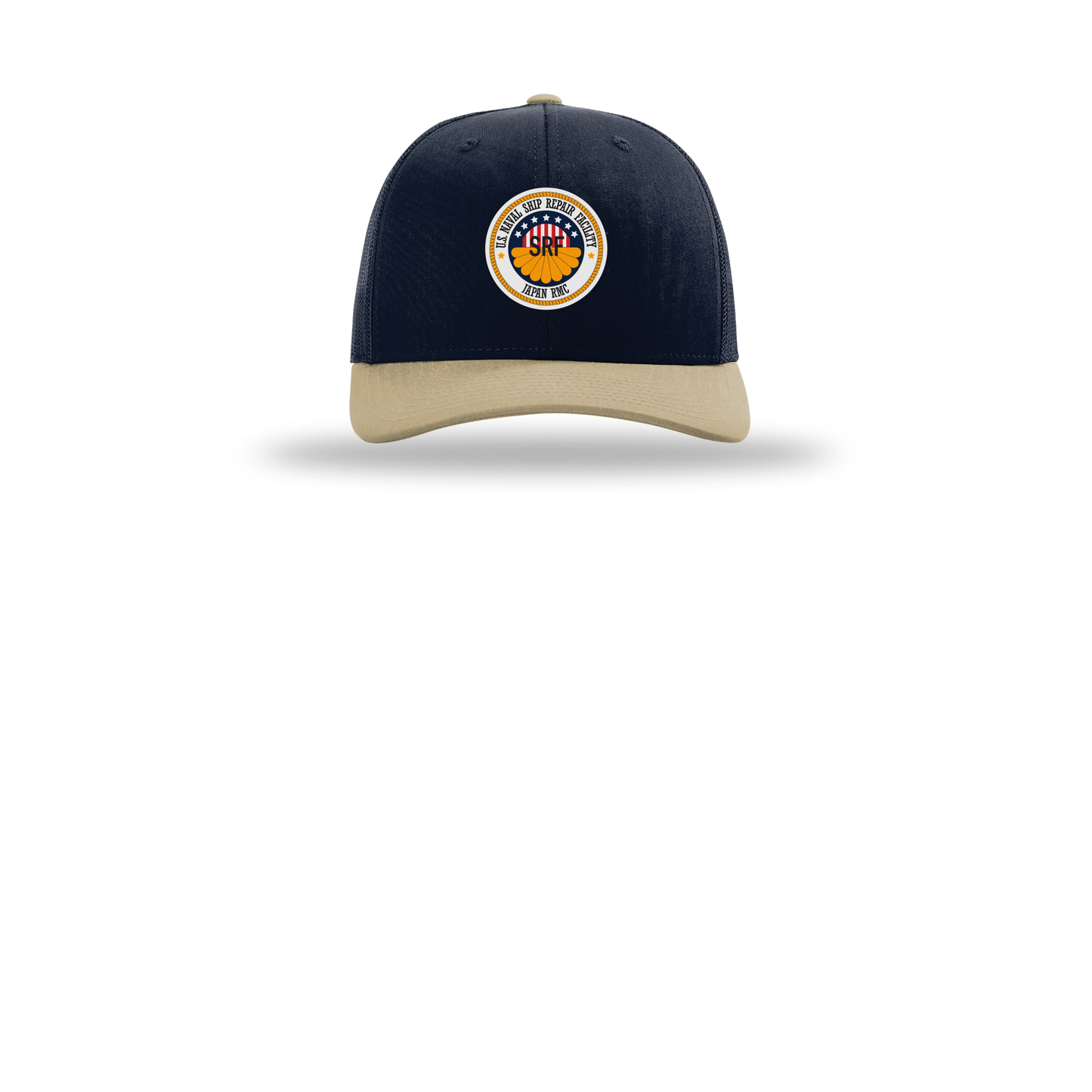 srf-jrmc-richardson-trucker-cap-embroidery-capfront-R112-navynavykhaki-flat-front