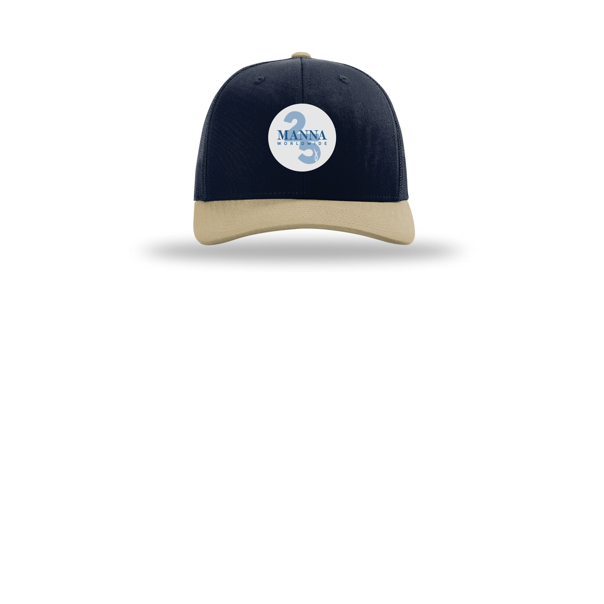 mannaworldwide-richardson-trucker-cap-embroidery-capfront-R112-navynavykhaki-flat-front