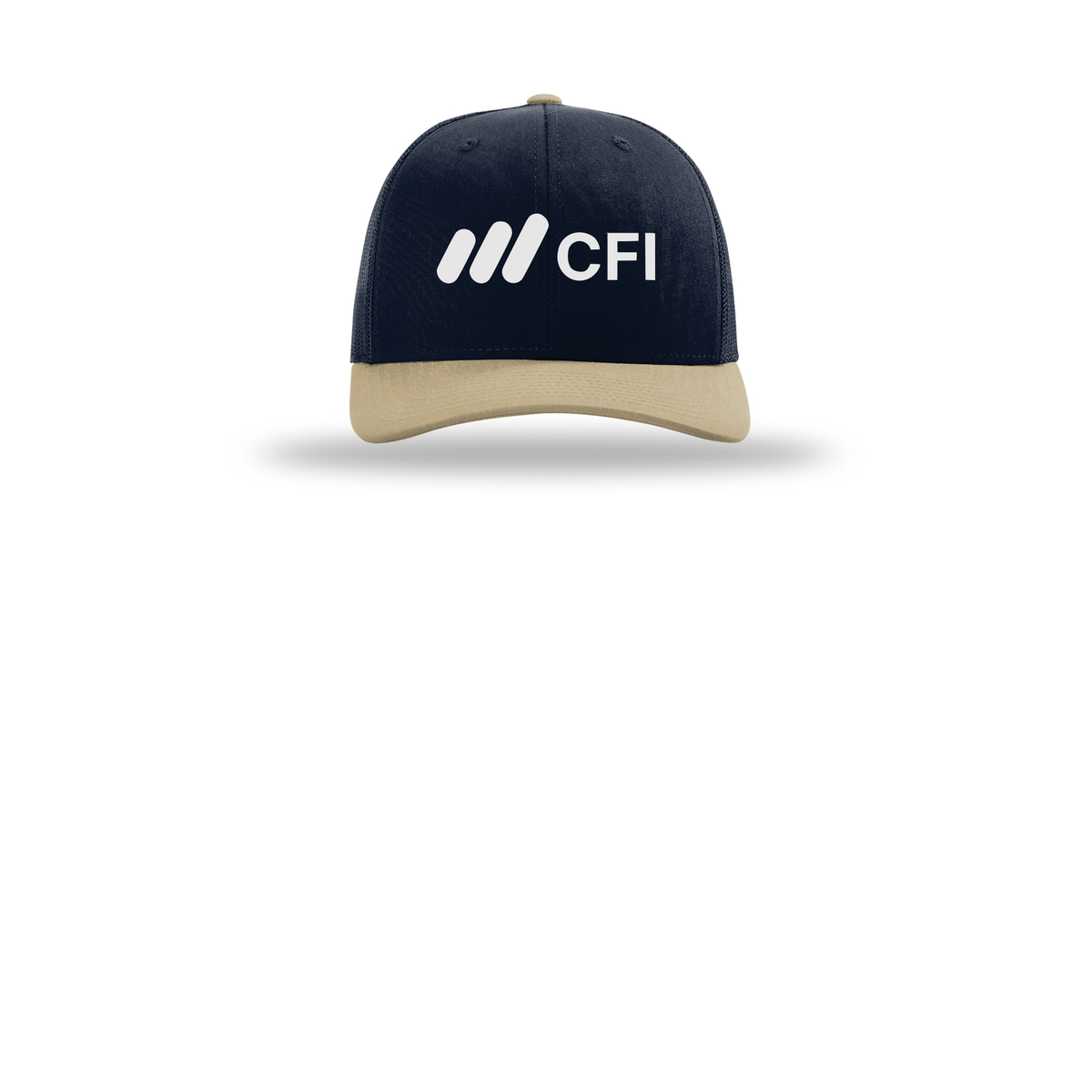 corporatefinanceinstitute-richardson-trucker-cap-embroidery-capfront-R112-navynavykhaki-flat-front