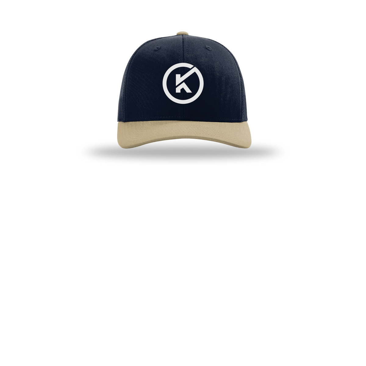 kitmanlabs-richardson-trucker-cap-embroidery-capfront-R112-navynavykhaki-flat-front