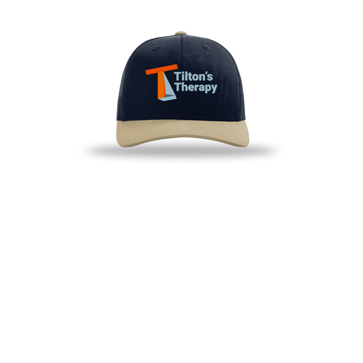 tiltonstherapy-richardson-trucker-cap-embroidery-capfront-R112-navynavykhaki-flat-front