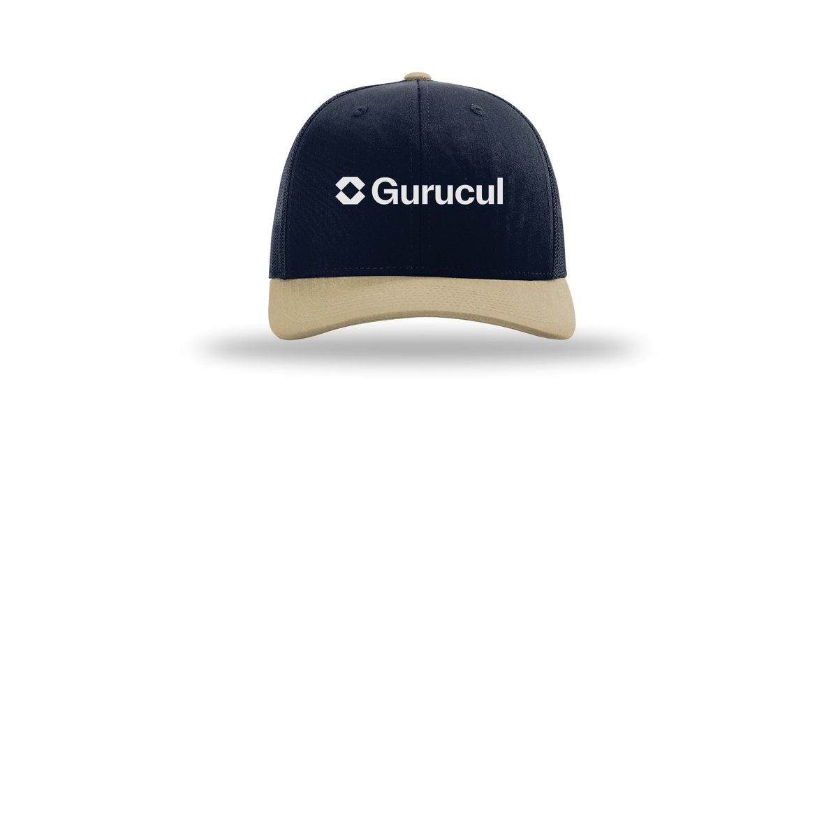 gurucul-richardson-trucker-cap-embroidery-capfront-R112-navynavykhaki-flat-front