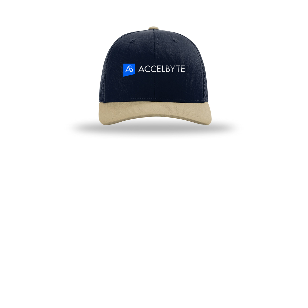 accelbyte-richardson-trucker-cap-embroidery-capfront-R112-navynavykhaki-flat-front