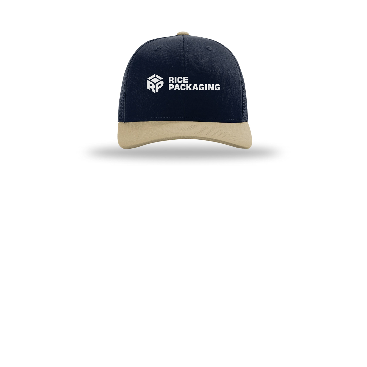 ricepackaging-richardson-trucker-cap-embroidery-capfront-R112-navynavykhaki-flat-front